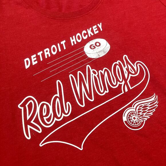 47 Womens Detroit Red Wings T-Shirt Size XL NHL Hockey Fan Tee Michigan Classic - Picture 2 of 7